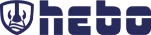 Logo for Hebo - a Dutch maritime service provider specialising in heavy lifting, transport, and salvage