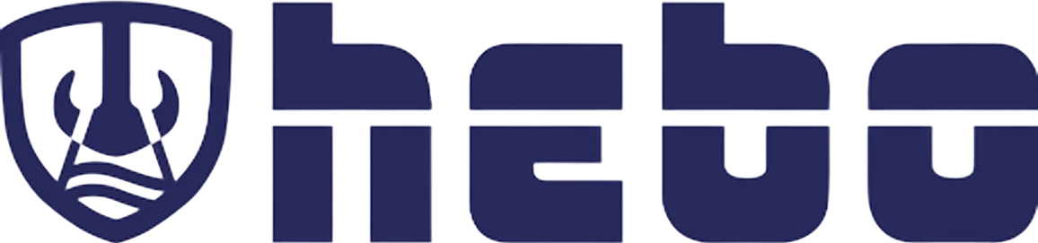 Logo for Hebo - a Dutch maritime service provider specialising in heavy lifting, transport, and salvage
